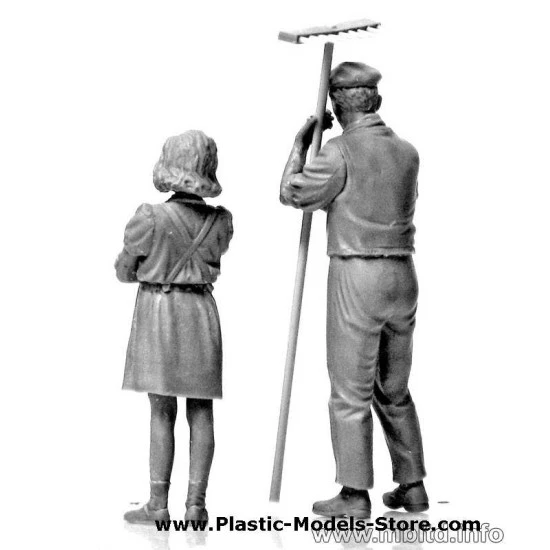 Citizentry. Citizens. Civilians Western Europe WWII 1/35 Master Box 3567