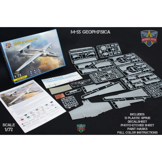 ModelSvit 72055 - 1/72 M-55 Geophysica research aircraft scale model plastic