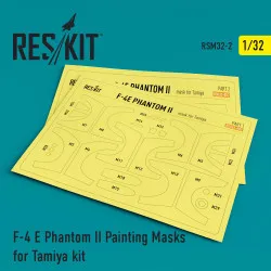 Reskit RSM32-0002 - 1/32 F-4 E Phantom II Painting Masks for Tamiya kit