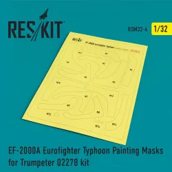 Reskit RSM32-0004 1/32 EF-2000A Eurofighter Typhoon Painting Masks for Trumpeter