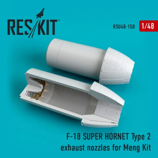Reskit RSU48-0150 - 1/48 F-18 SUPER HORNET Type 2 exhaust nozzles for MENG Kit