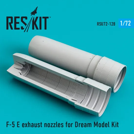 Reskit RSU72-0128 - 1/72 F-5 E exhaust nozzles for Dream Model Kit