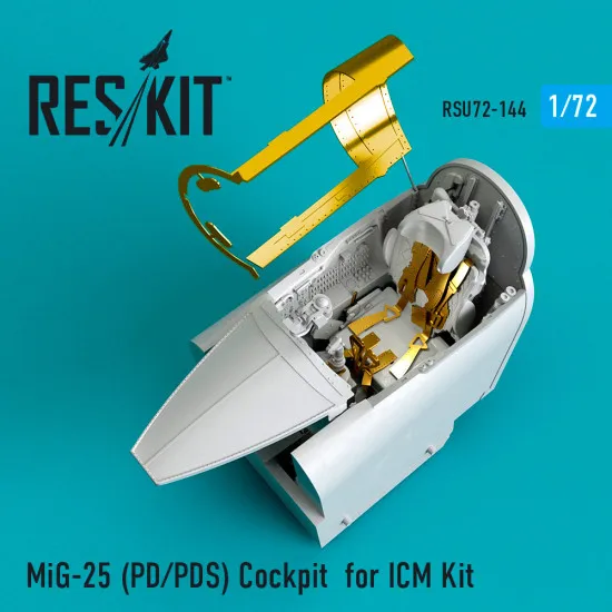 Reskit RSU72-0144 - 1/72 MiG-25 (PD/PDS) Cockpit for ICM Kit scale model