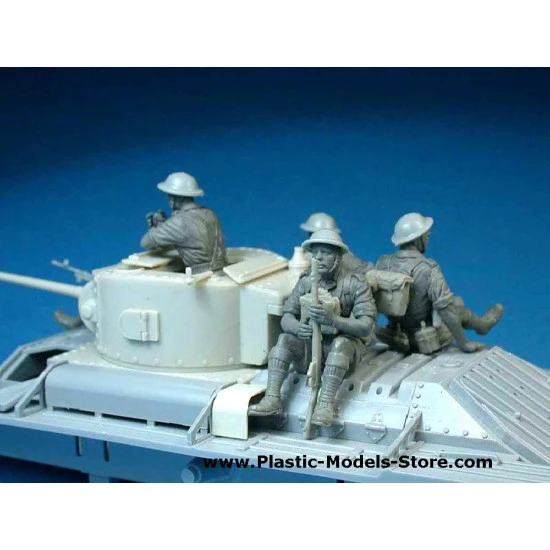 BRITISH SOLDIERS TANK RIDERS 5 fig. 1/35 Miniart 35071