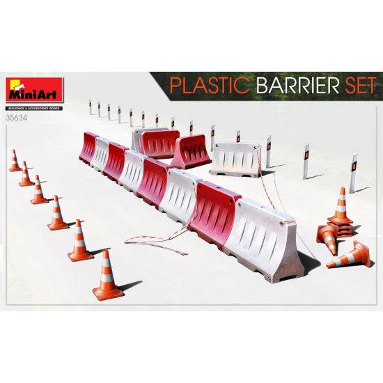 Miniart 35634 - 1/35 PLASTIC BARRIER SET scale model kit