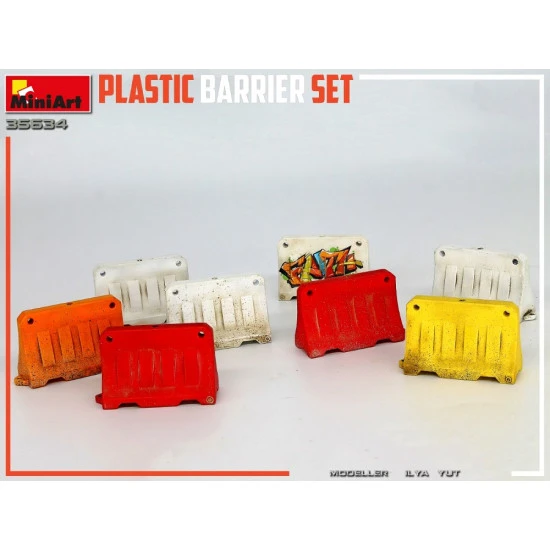 Miniart 35634 - 1/35 PLASTIC BARRIER SET scale model kit