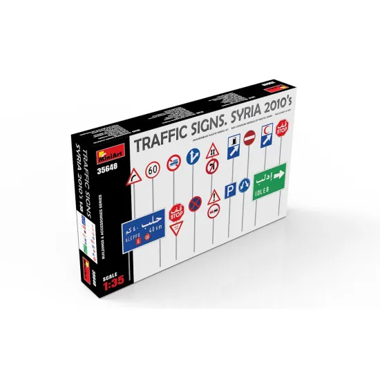 Miniart 35648 - 1/35 Road signs. 2010s year, scale model kit