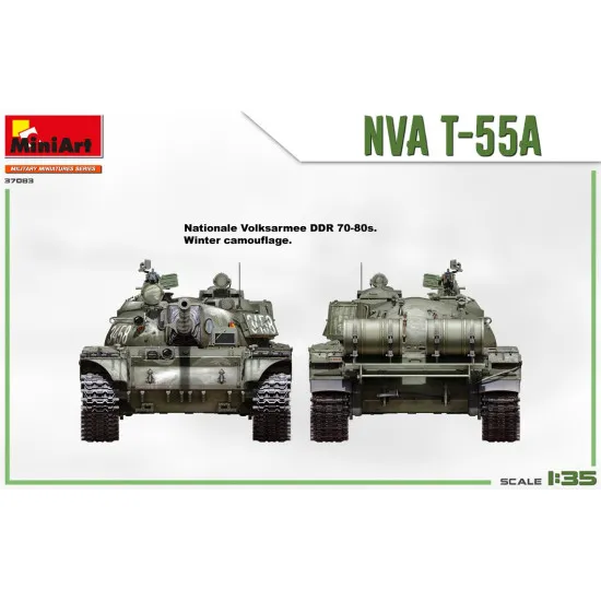 Miniart 37083 - 1/35 Medium tank NVA T-55A scale plastic model kit