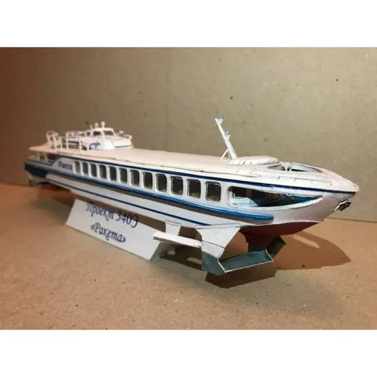 Paper Model Kit River motor ship pr.340E Raketa, 1/100 Orel 321, Civilian