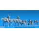 SOVIET DIVISIONAL ARTILLERY 4 HORSES, LIMBER, GUN AND 7 FIGURES OF ARTILLERYMEN - PLASTIC MODEL KIT SCALE 1/35 MINIART 35045