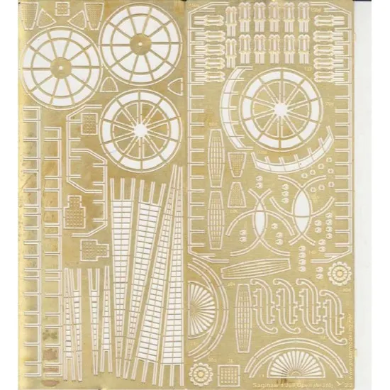 Photo Etching Orel 310/1 to model Orel 310 Steamer Saginaw, Navy, USA, 1860