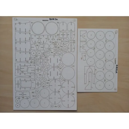 Laser Cutting Orel 308/2 for Attack aircraft Breda Ba.88 Lince, 1/33, Military