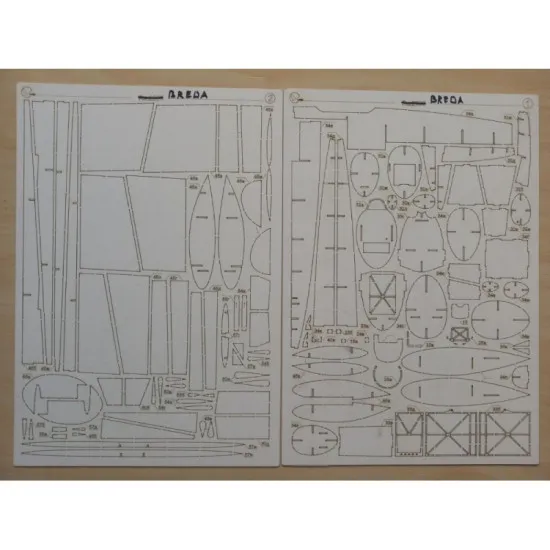 Laser Cutting Orel 308/2 for Attack aircraft Breda Ba.88 Lince, 1/33, Military