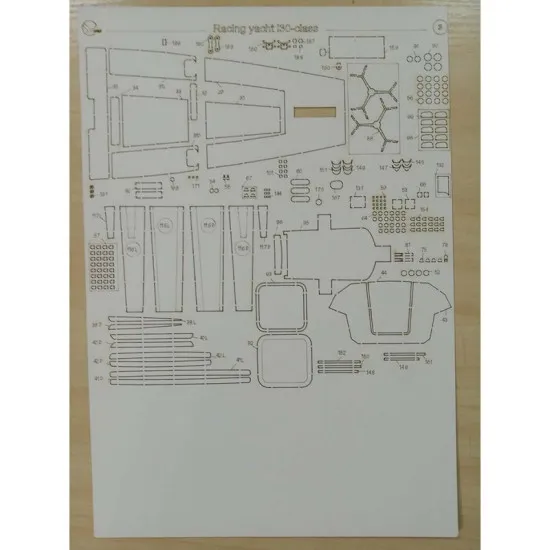Laser Cutting Orel 309/2 for Racing yacht L30 class, 1/25 scale Civilian fleet