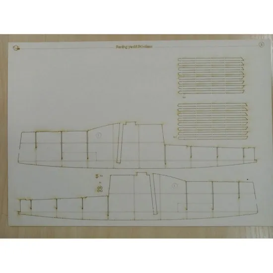 Laser Cutting Orel 309/2 for Racing yacht L30 class, 1/25 scale Civilian fleet