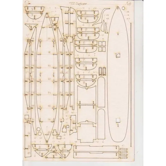 Laser Cutting Orel 310/2 for Steamer Saginaw, 1/200, Navy, USA, 1860