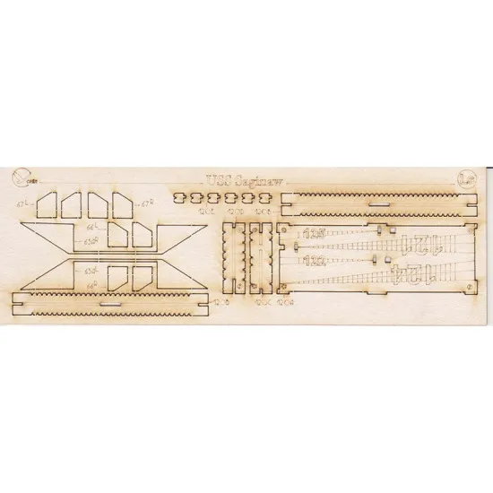 Laser Cutting Orel 310/2 for Steamer Saginaw, 1/200, Navy, USA, 1860