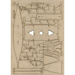 Laser Cutting Orel 324/2 for Fredericksburg, 1/200 Navy Conf. St. America 1864
