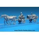 Horses drawn field kitchen KP-42 w/figure 1/35 Miniart 35057