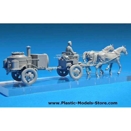 Horses drawn field kitchen KP-42 w/figure 1/35 Miniart 35057