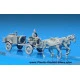 Horses drawn field kitchen KP-42 w/figure 1/35 Miniart 35057