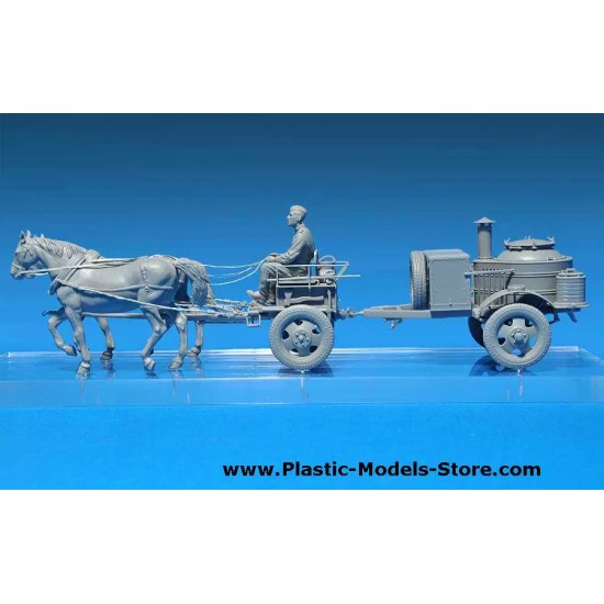 Horses drawn field kitchen KP-42 w/figure 1/35 Miniart 35057