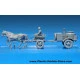 Horses drawn field kitchen KP-42 w/figure 1/35 Miniart 35057