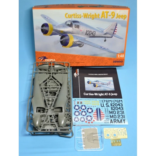 Dora Wings 48043 - 1/48 Curtiss-Wright AT-9 Jeep, scale plastic model kit