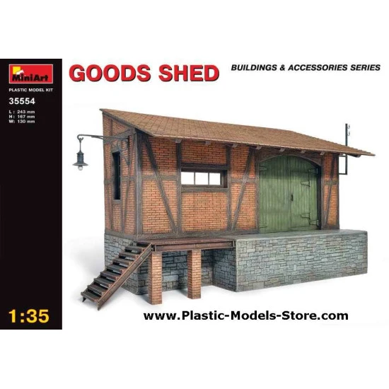 Goods Shed - Railway Storage 1/35 Miniart 35554 Goods Shed - Railway Storage 1/35 Miniart 35554
