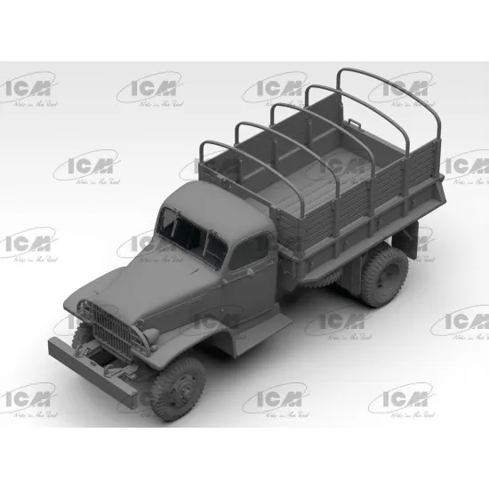ICM 35593 - 1/35 - G7107 Army Truck WWII scale plastic model kit ICM 35593 - 1/35 - G7107 Army Truck WWII scale plastic model kit
