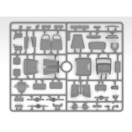 ICM 35593 - 1/35 - G7107 Army Truck WWII scale plastic model kit ICM 35593 - 1/35 - G7107 Army Truck WWII scale plastic model kit