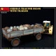 Miniart 38038 - 1/35 German tractor D8506 with trailer scale plastic model kit