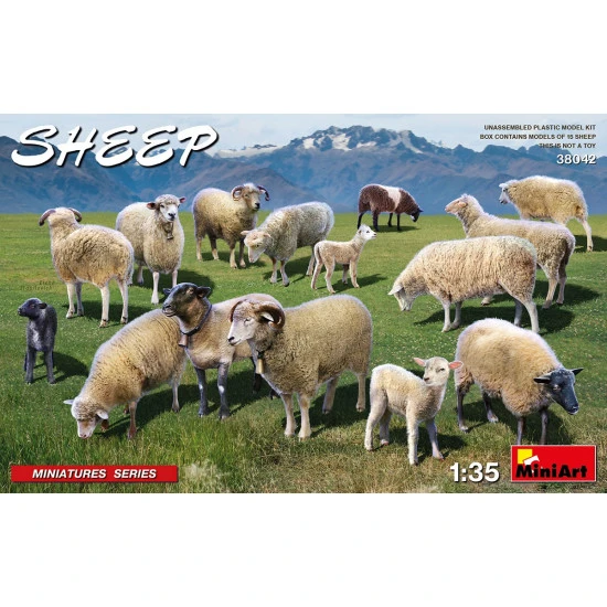 Miniart 38042 - 1/35 SHEEP scale plastic model kit Miniatures Miniart 38042 - 1/35 SHEEP scale plastic model kit Miniatures