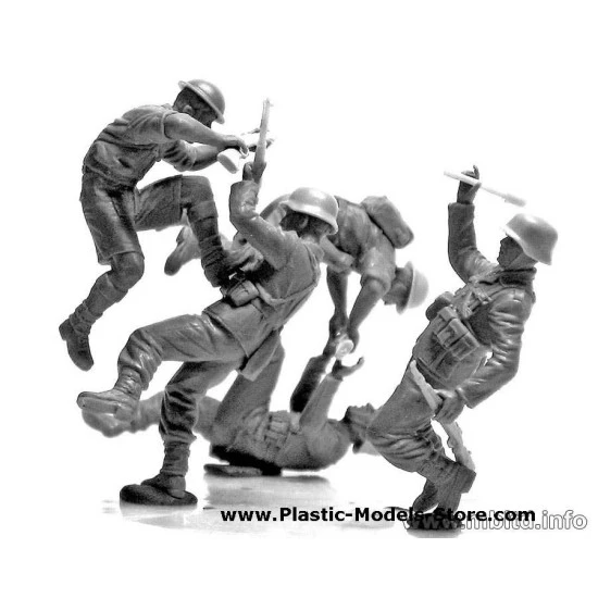Hand-to-hand fight British and German Infantry battles in Northern Africa kit 1 WWII 1/35 Master Box 3592