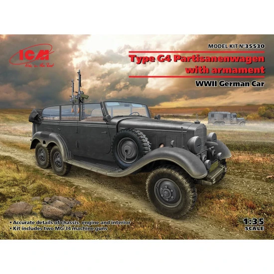 ICM 35530 - 1/35 Type G4 Partisanenwagen German WWII vehicle with machine gun