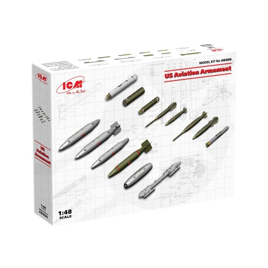 ICM 48406 - 1/48 US Aviation Armament scale plastic model kit