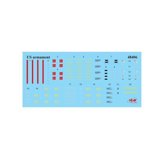 ICM 48406 - 1/48 US Aviation Armament scale plastic model kit