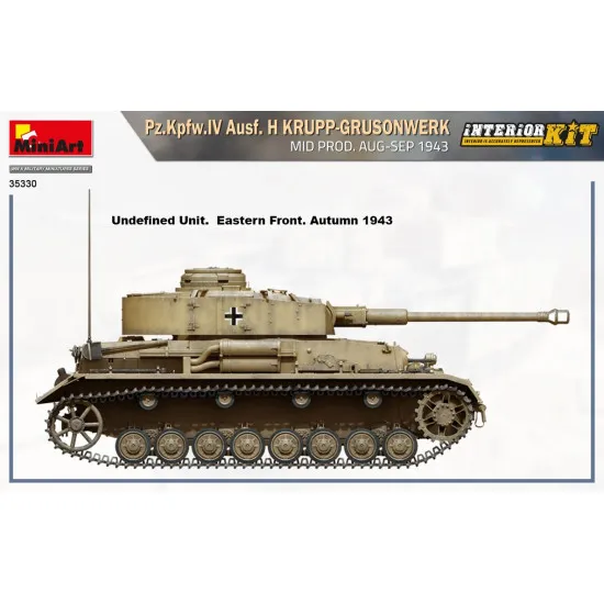 Miniart 35330 - 1/35 Pz.Kpfw.IV Ausf. H KRUPP-GRUSONWERK. MID PROD. AUG-SEP 1943