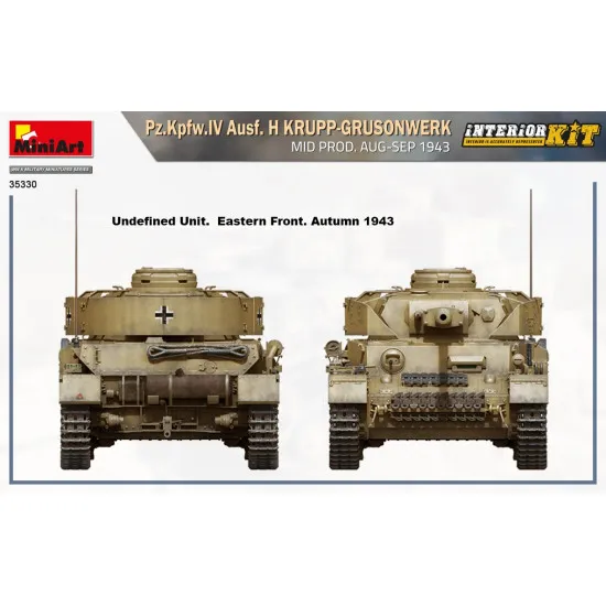 Miniart 35330 - 1/35 Pz.Kpfw.IV Ausf. H KRUPP-GRUSONWERK. MID PROD. AUG-SEP 1943