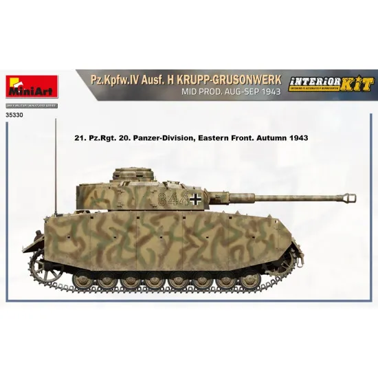 Miniart 35330 - 1/35 Pz.Kpfw.IV Ausf. H KRUPP-GRUSONWERK. MID PROD. AUG-SEP 1943