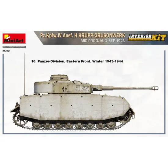 Miniart 35330 - 1/35 Pz.Kpfw.IV Ausf. H KRUPP-GRUSONWERK. MID PROD. AUG-SEP 1943