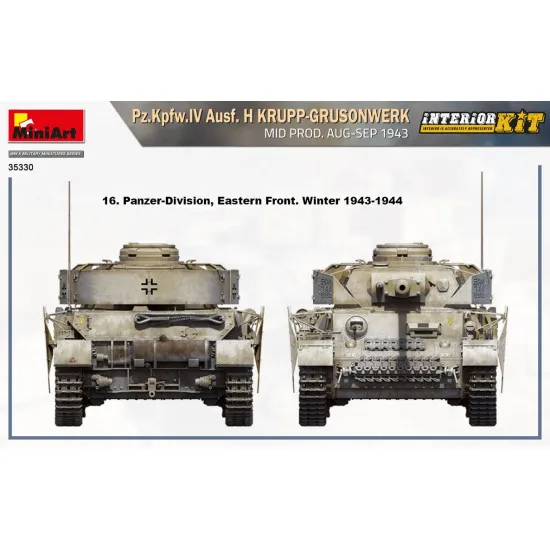 Miniart 35330 - 1/35 Pz.Kpfw.IV Ausf. H KRUPP-GRUSONWERK. MID PROD. AUG-SEP 1943