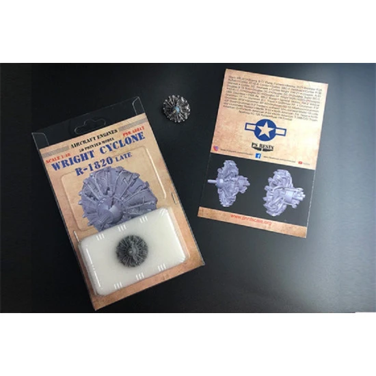 Print Scale Resin 48012 - 1/48 Wright R-1820 Cyclone late for aircraft model kit