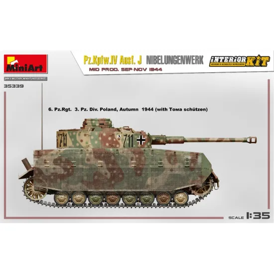 Miniart 35339 - 1/35 Pz.Kpfw.IV Ausf. J Nibelungenwerk. MID PROD. SEP-NOV 1944