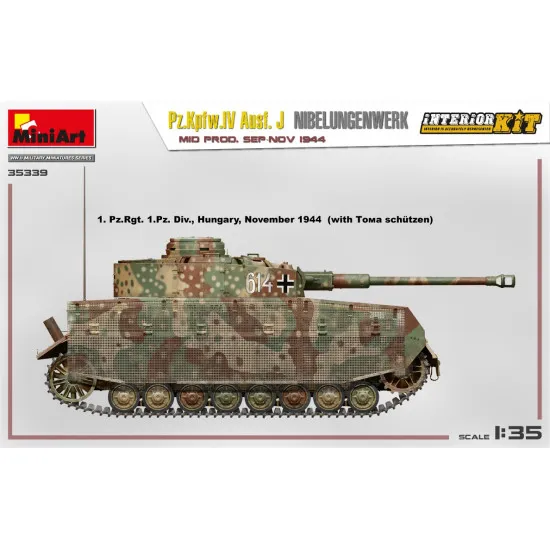 Miniart 35339 - 1/35 Pz.Kpfw.IV Ausf. J Nibelungenwerk. MID PROD. SEP-NOV 1944