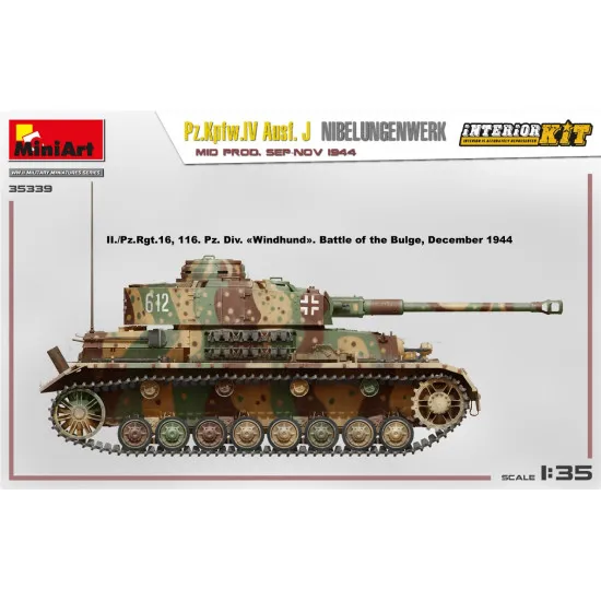 Miniart 35339 - 1/35 Pz.Kpfw.IV Ausf. J Nibelungenwerk. MID PROD. SEP-NOV 1944