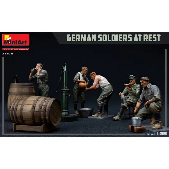 Miniart 35378 - 1/35 German Soldiers at rest. special edition scale model kit
