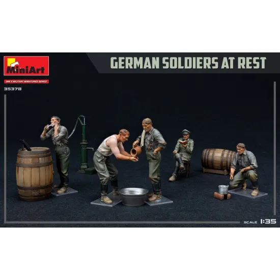 Miniart 35378 - 1/35 German Soldiers at rest. special edition scale model kit