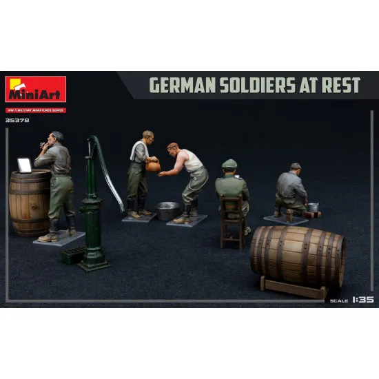 Miniart 35378 - 1/35 German Soldiers at rest. special edition scale model kit