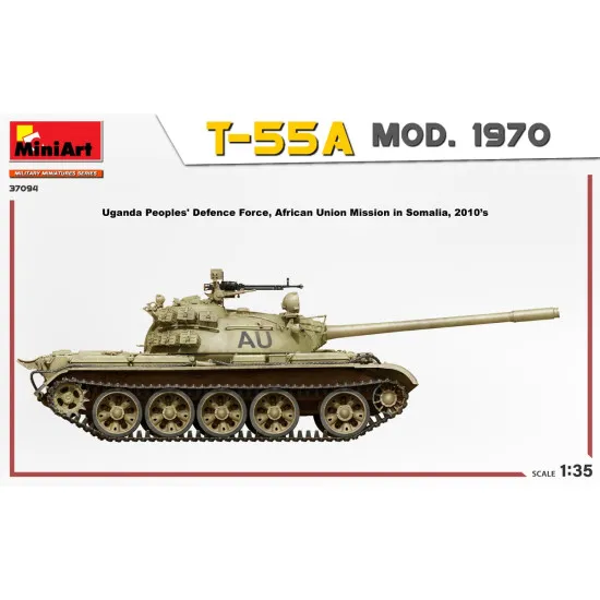 Miniart 37094 - 1/35 T-55A MOD. 1970 INTERIOR KIT, scale plastic model kit